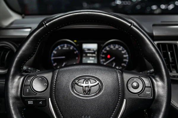 Novosibirsk Rusland Juni 2019 Toyota Rav Close Van Het Dashboard — Stockfoto