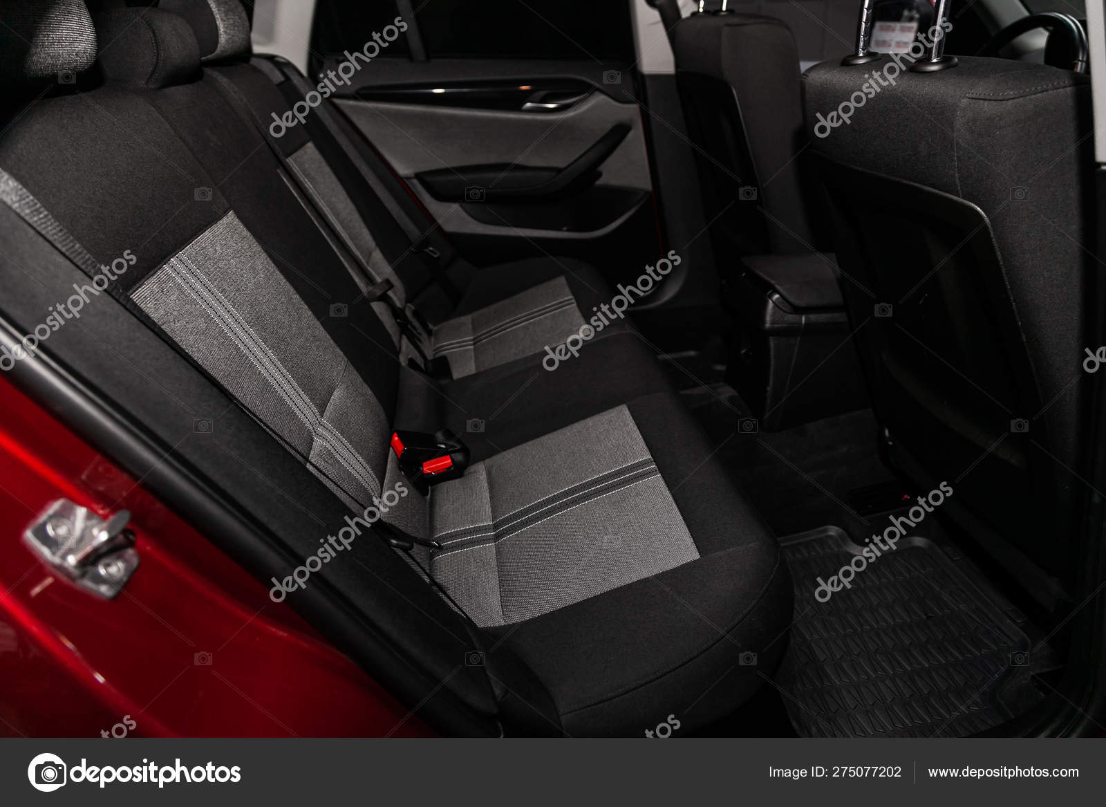 Novosibirsk Russia June 2019 Bmw Close Black Rear Seats