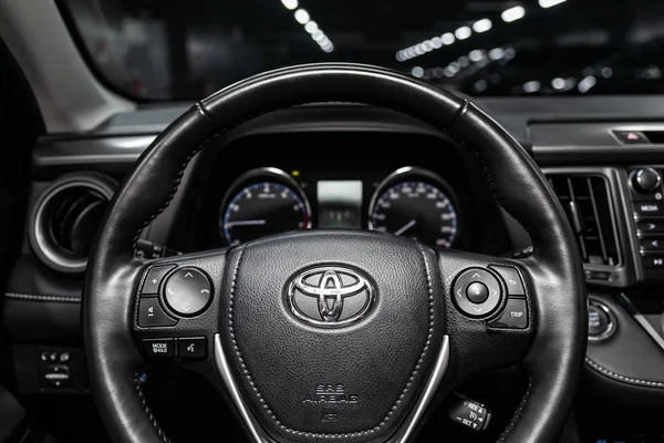 Novosibirsk Rusland Juni 2019 Toyota Rav Close Van Het Dashboard — Stockfoto