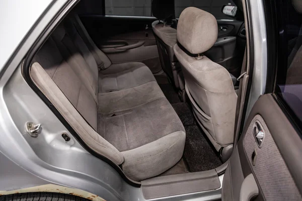 Nowosybirsk Rosja Czerwca 2019 Mazda Capella Zbliżenie Szarych Tylnych Siedzeń — Zdjęcie stockowe