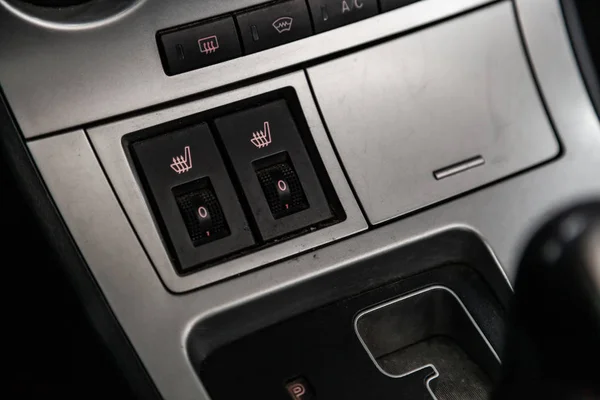 Novosibirsk Russia June 2019 Mazda Close Seat Heating Buttons Modern — Stock Photo, Image