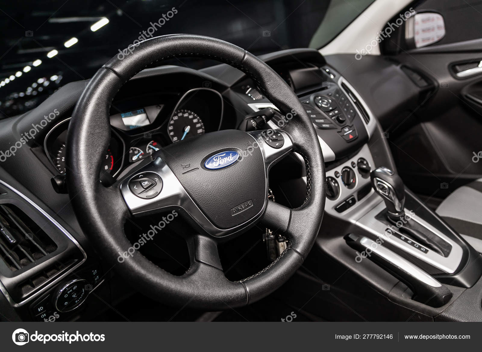 Novosibirsk Russia June 2019 Ford Focus Close Dashboard
