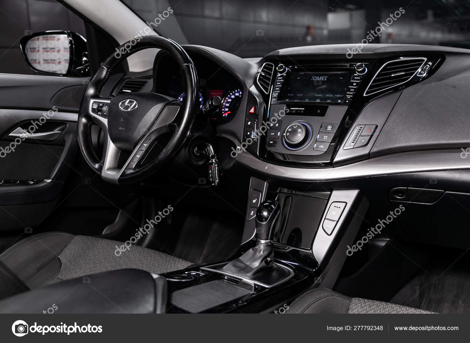 Novosibirsk Russia June 2019 Hyundai I40 Close Dashboard