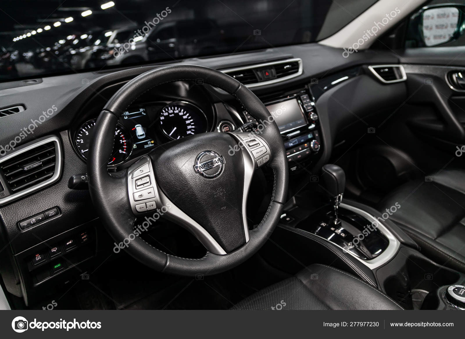 Novosibirsk Russia June 2019 Nissan Trail Close Dashboard