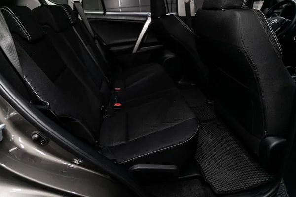 Novosibirsk Russia June 2019 Toyota Rav Close Black Rear Seats — Stock Photo, Image