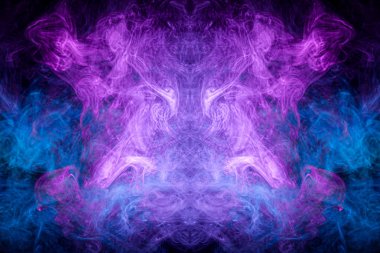 Siyah artalan üzerinde denge deseni siyah duman sanat