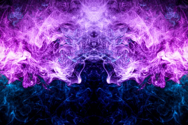 Resumo Fundo Fractal Fantasia Azul Roxo Rosa Fumaça Abstrata Fundo — Fotografia de Stock