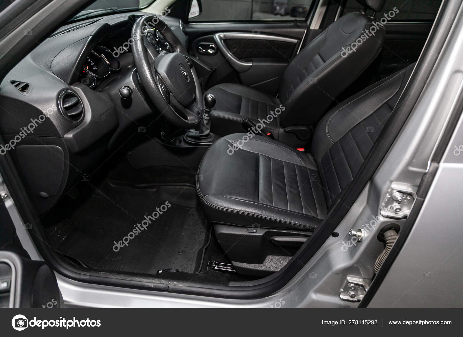 Novosibirsk Russia June 2019 Renault Duster Close Dashboard