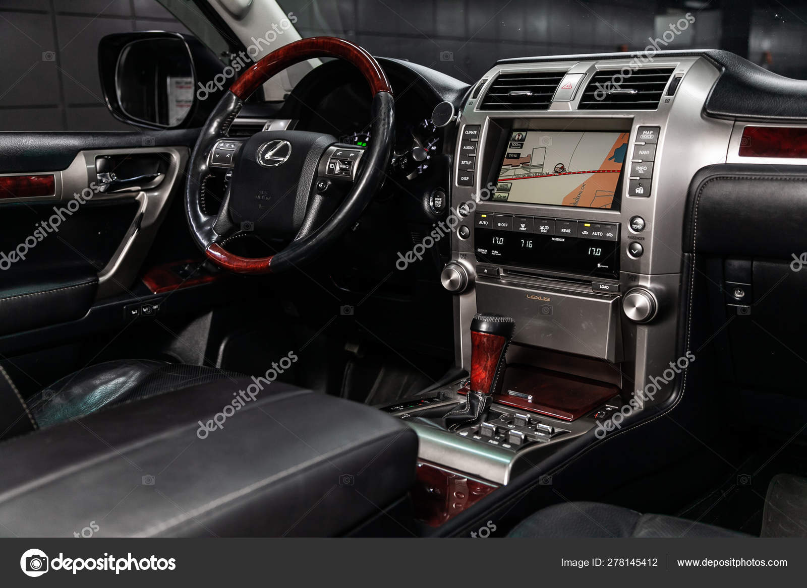 Novosibirsk Russia June 2019 Lexus 460 Close Dashboard