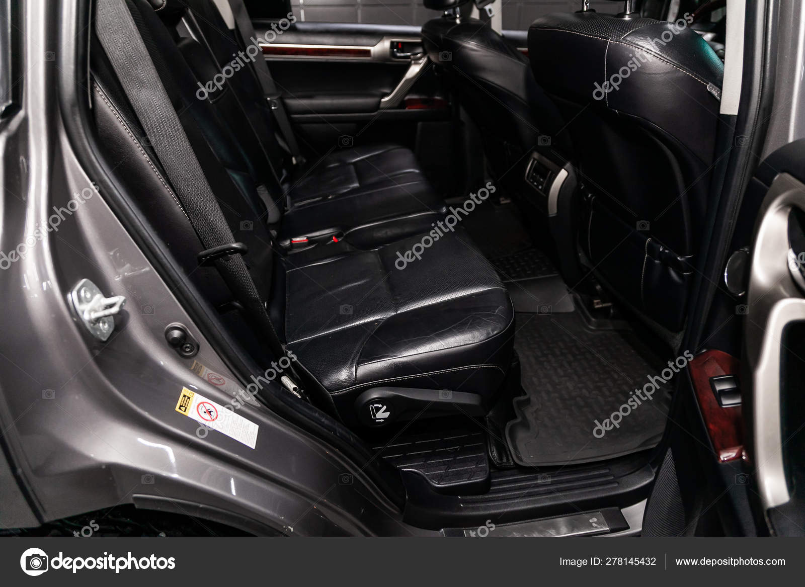 Novosibirsk Russia June 2019 Lexus 460 Close Black Leather