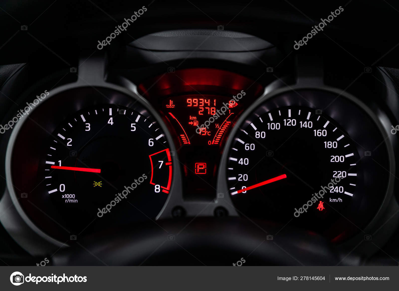 Novosibirsk Russia June 2019 Nissan Juke Close Dashboard