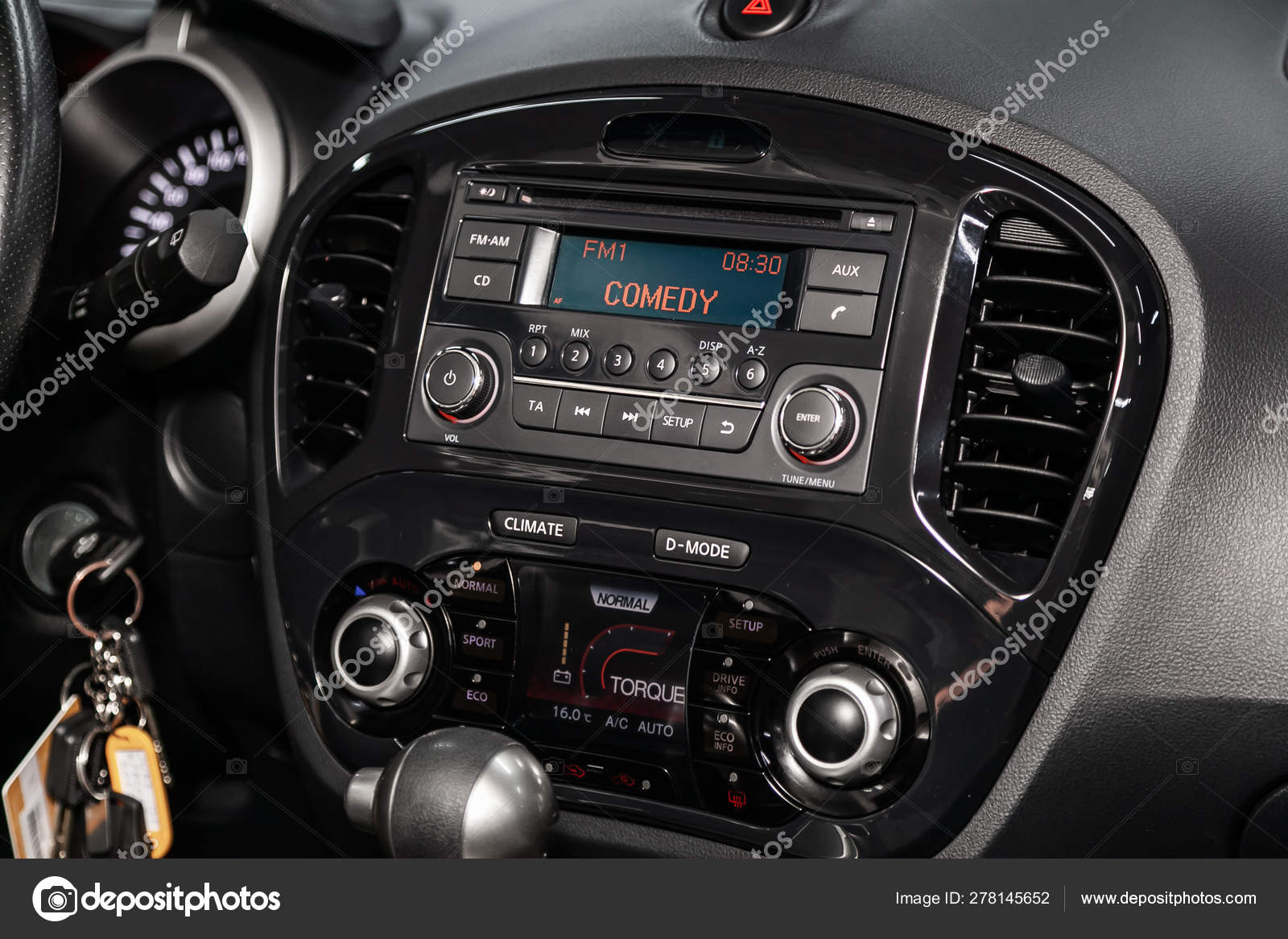 Novosibirsk Russia June 2019 Nissan Juke Close Dashboard