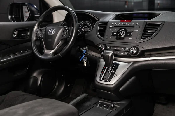 Novosibirsk Rusland Juni 2019 Honda Close Van Het Dashboard Aanpassing — Stockfoto