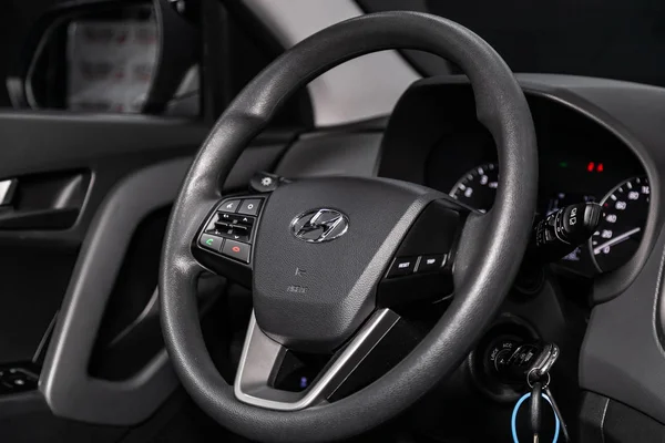 Novosibirsk Rusland Juni 2019 Hyundai Creta Close Van Het Dashboard — Stockfoto