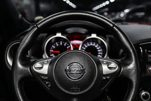 Novosibirsk Rusland Juni 2019 Nissan Juke Close Van Het Dashboard — Stockfoto