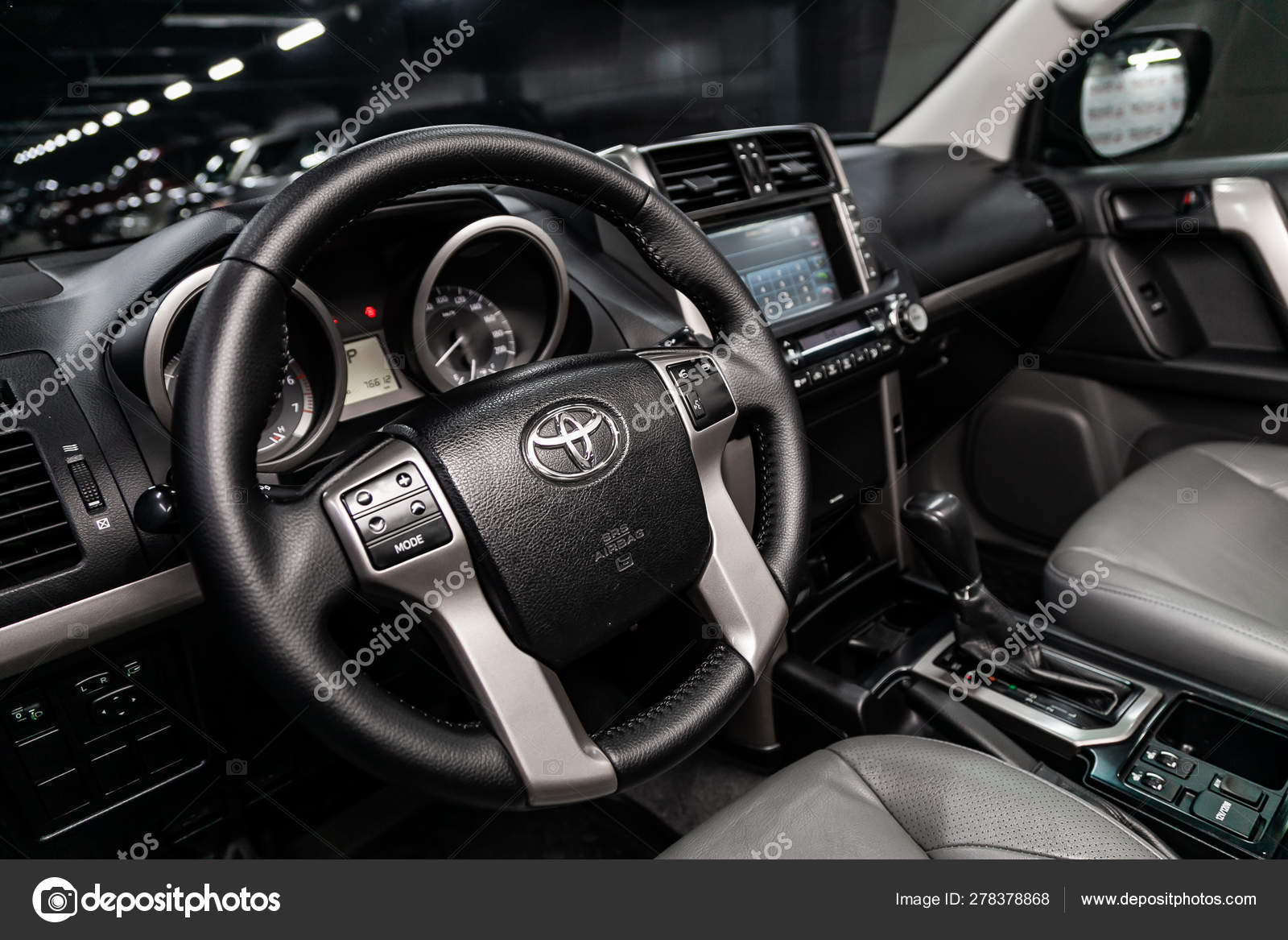Novosibirsk Russia June 2019 Toyota Land Cruiser Prado Close