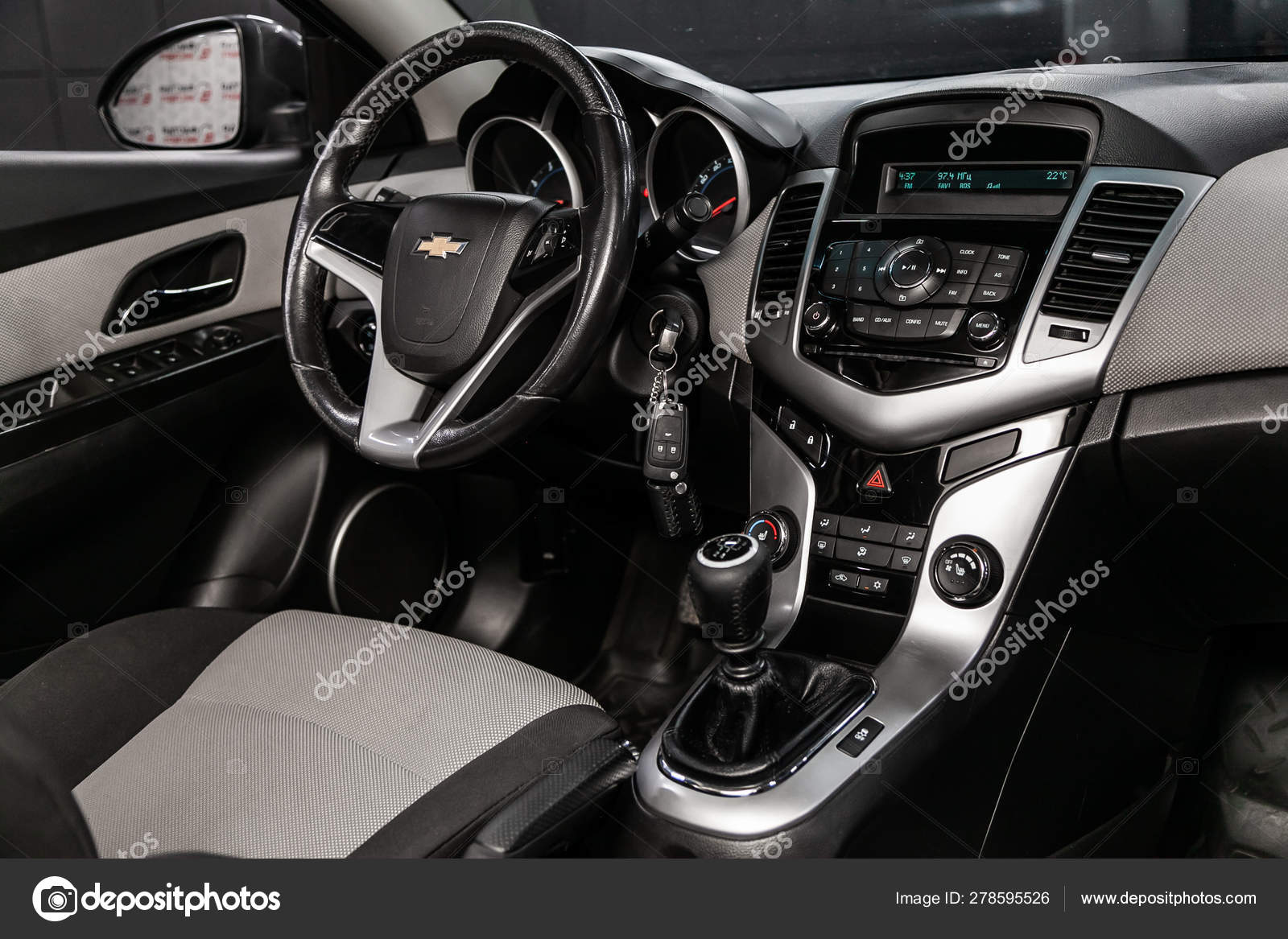 Novosibirsk Russia June 2019 Chevrolet Cruze Close Dashboard
