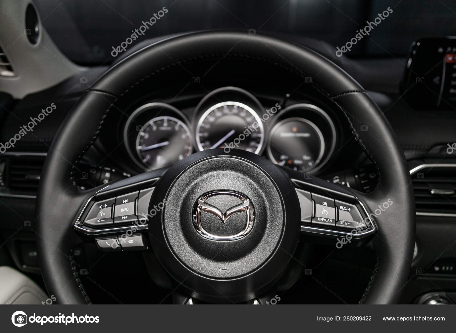 Novosibirsk Russia June 2019 Mazda Close Dashboard