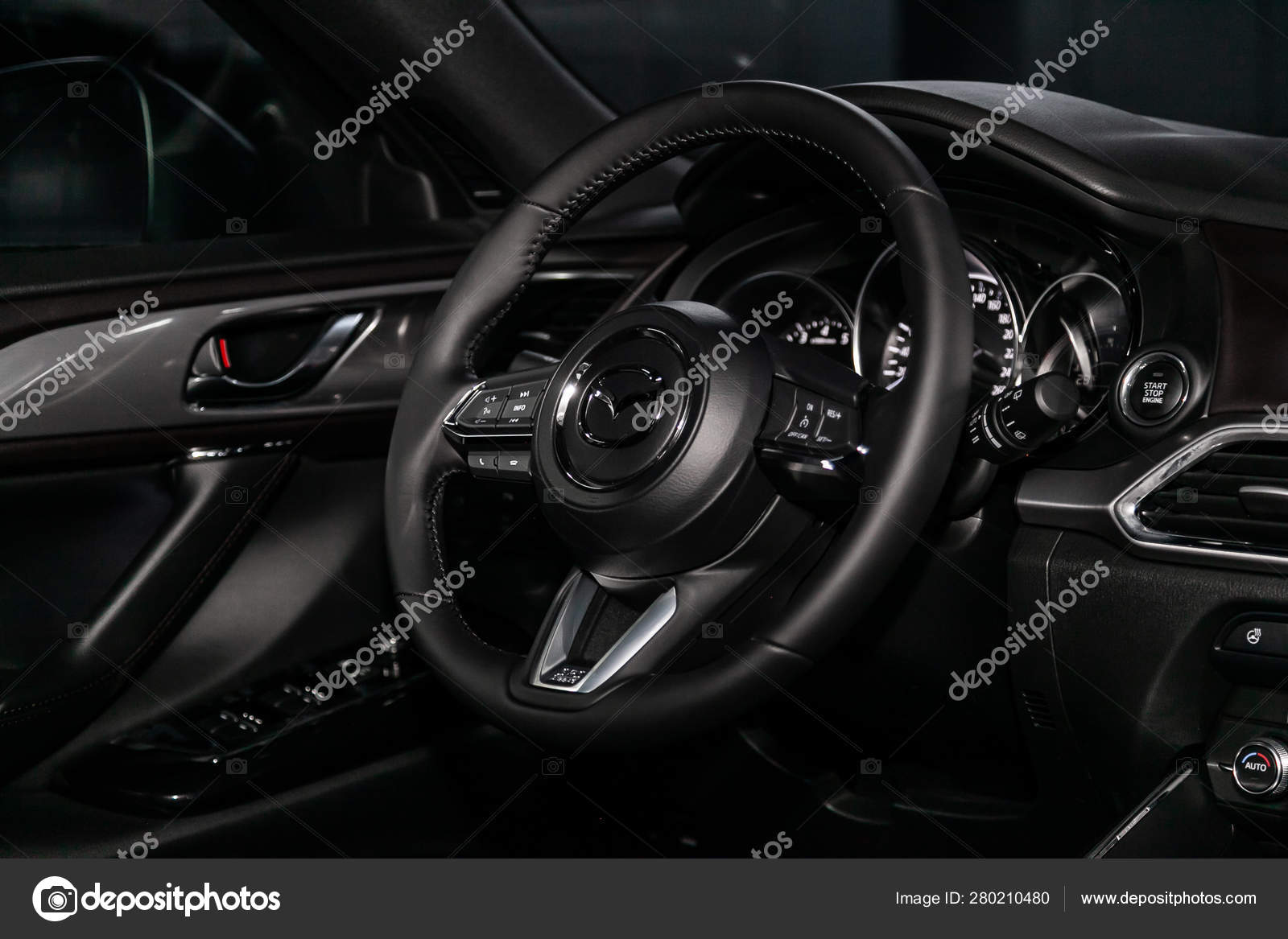 Novosibirsk Russia June 2019 Mazda Close Dashboard