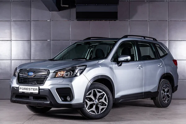 Novosibirsk Rusia Junio 2019 Subaru Forester Vista Frontal Fotografía Cruce — Foto de Stock