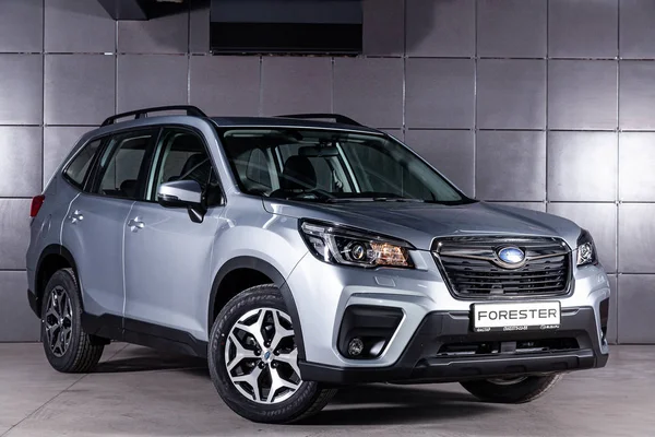 Novosibirsk Russia June 2019 Subaru Forester Front View Photography Modern — Stock Photo, Image