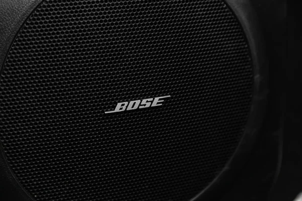 俄罗斯新西伯利亚2019年6月28日 马自达Cx 特写音乐专栏Bose在汽车 — 图库照片