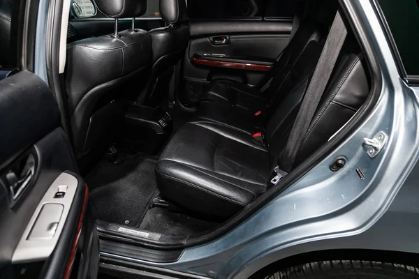 Новосибірськ Росія Червня 2019 Lexus 350 Крупний План Чорної Шкіри — стокове фото