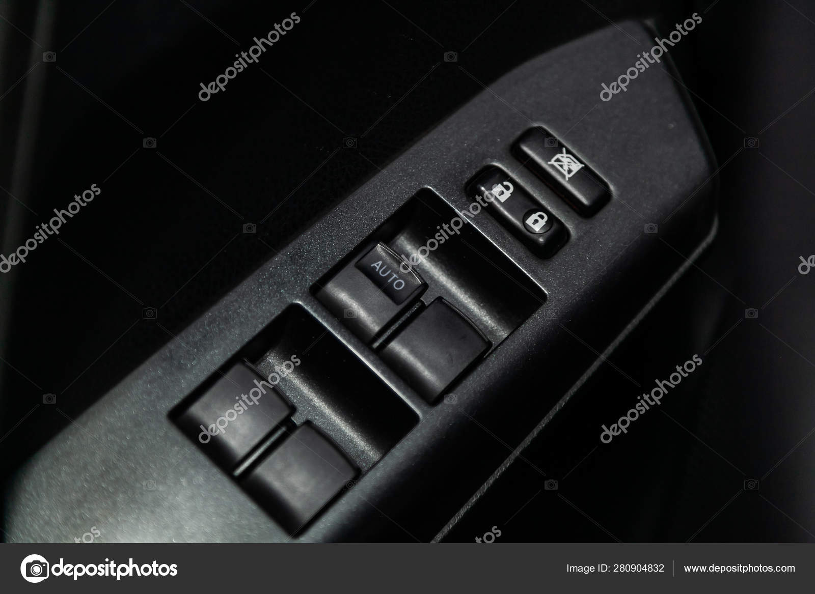 Close Side Door Lock Glass Control Buttons Automatic Adjust