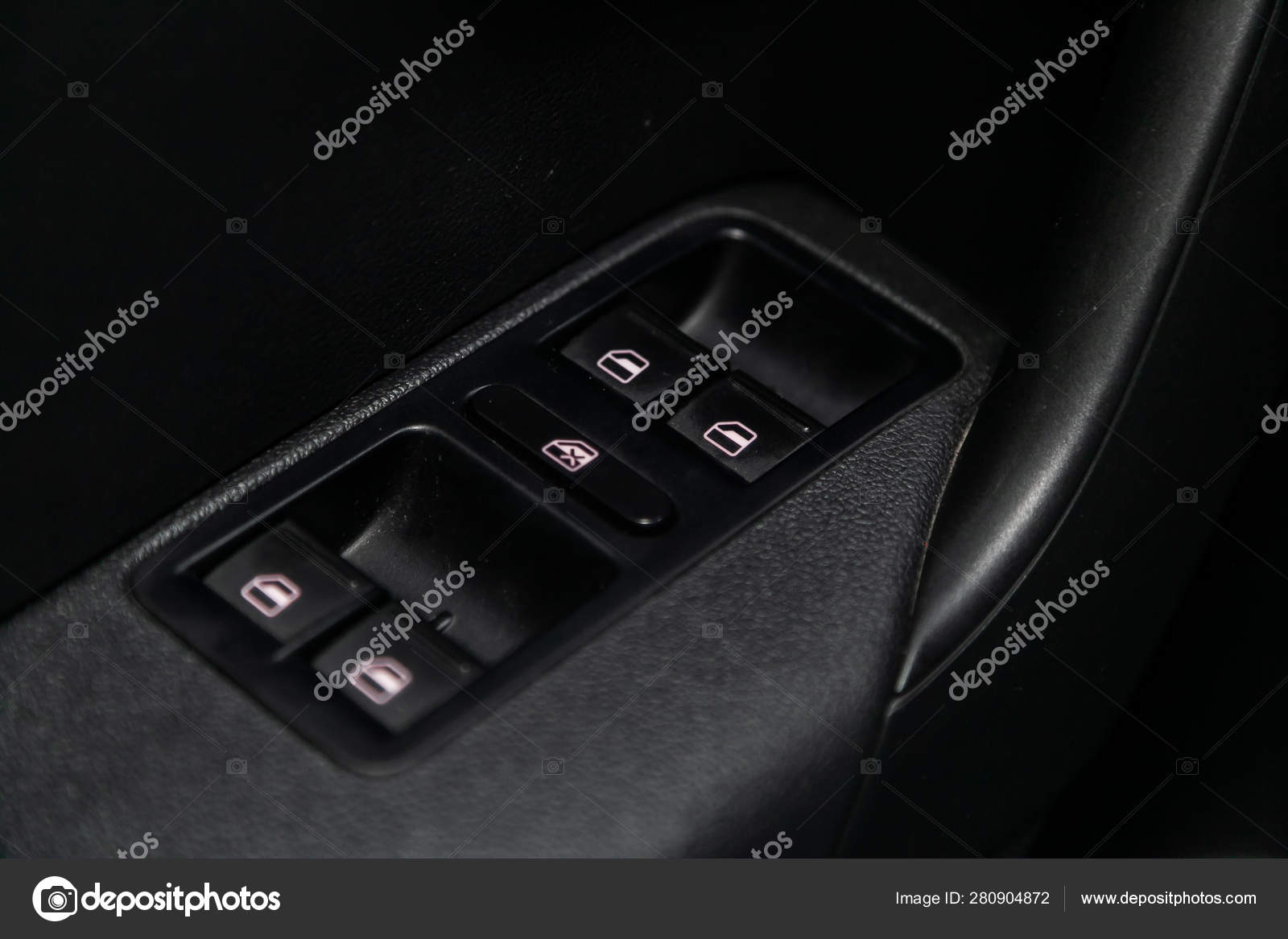 Close Side Door Lock Glass Control Buttons Automatic Adjust Level