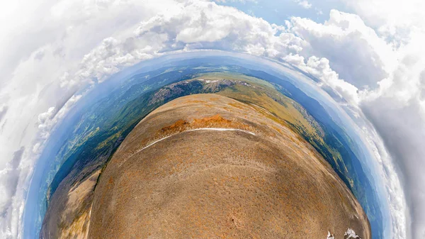 Landskap Hög Poäng Berg Över 2000 Kilometer Ovanför Den Jämna — Stockfoto