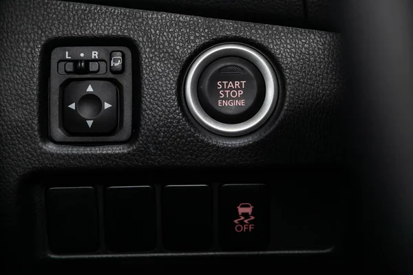 Novosibirsk Russia June 2019 Mitsubishi Pajero Sport Close Buttons Side — Stock Photo, Image