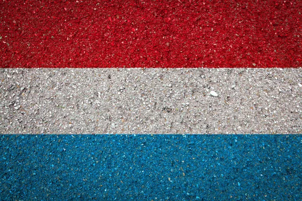 Bandeira Nacional Luxemburgo Fundo Pedra Conceito Orgulho Nacional Símbolo País — Fotografia de Stock