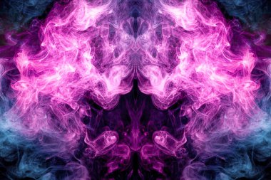 Çizim geometrisinde soyut duman arka plan sanatı. Havalı tişörtler için mocap