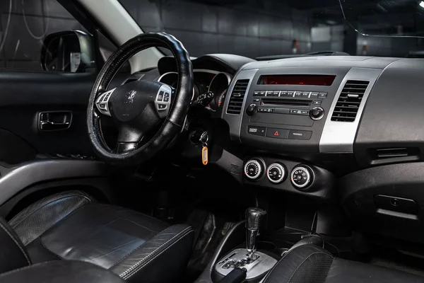 Novosibirsk Rusland Juni 2019 Peugeot 4007 Close Van Het Dashboard — Stockfoto