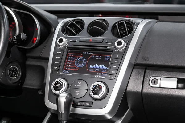 Novosibirsk Rusland Juni 2019 Mazda Close Van Het Dashboard Aanpassing — Stockfoto