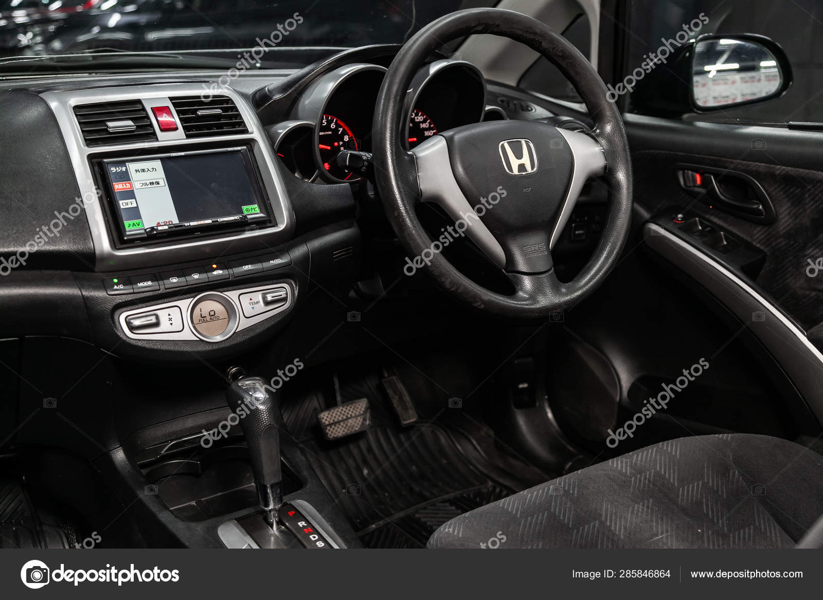 Novosibirsk Russia Jule 2019 Honda Airwave Close Dashboard