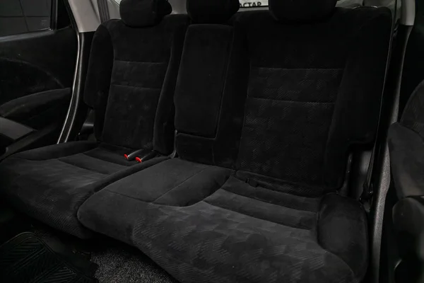 Novosibirsk Russia Jule 2019 Honda Airwave Close Black Rear Seats — Stock Photo, Image