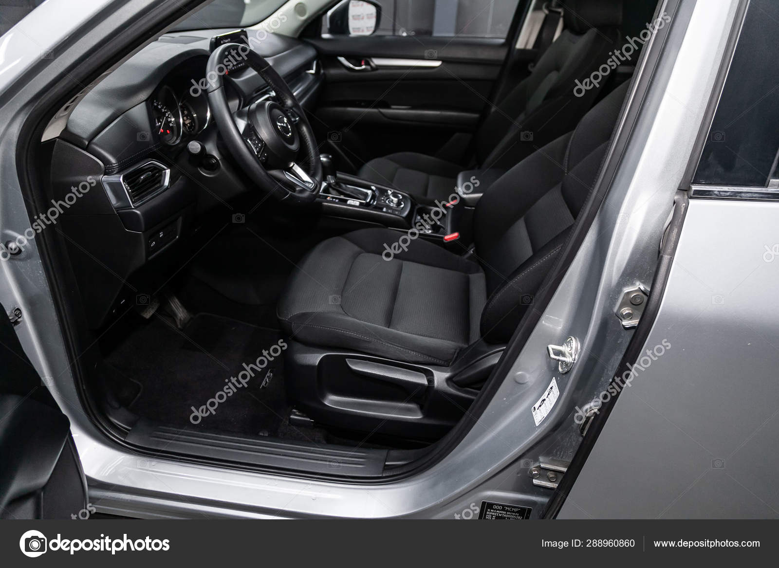Novosibirsk Russia July 2019 Mazda Close Dashboard Player