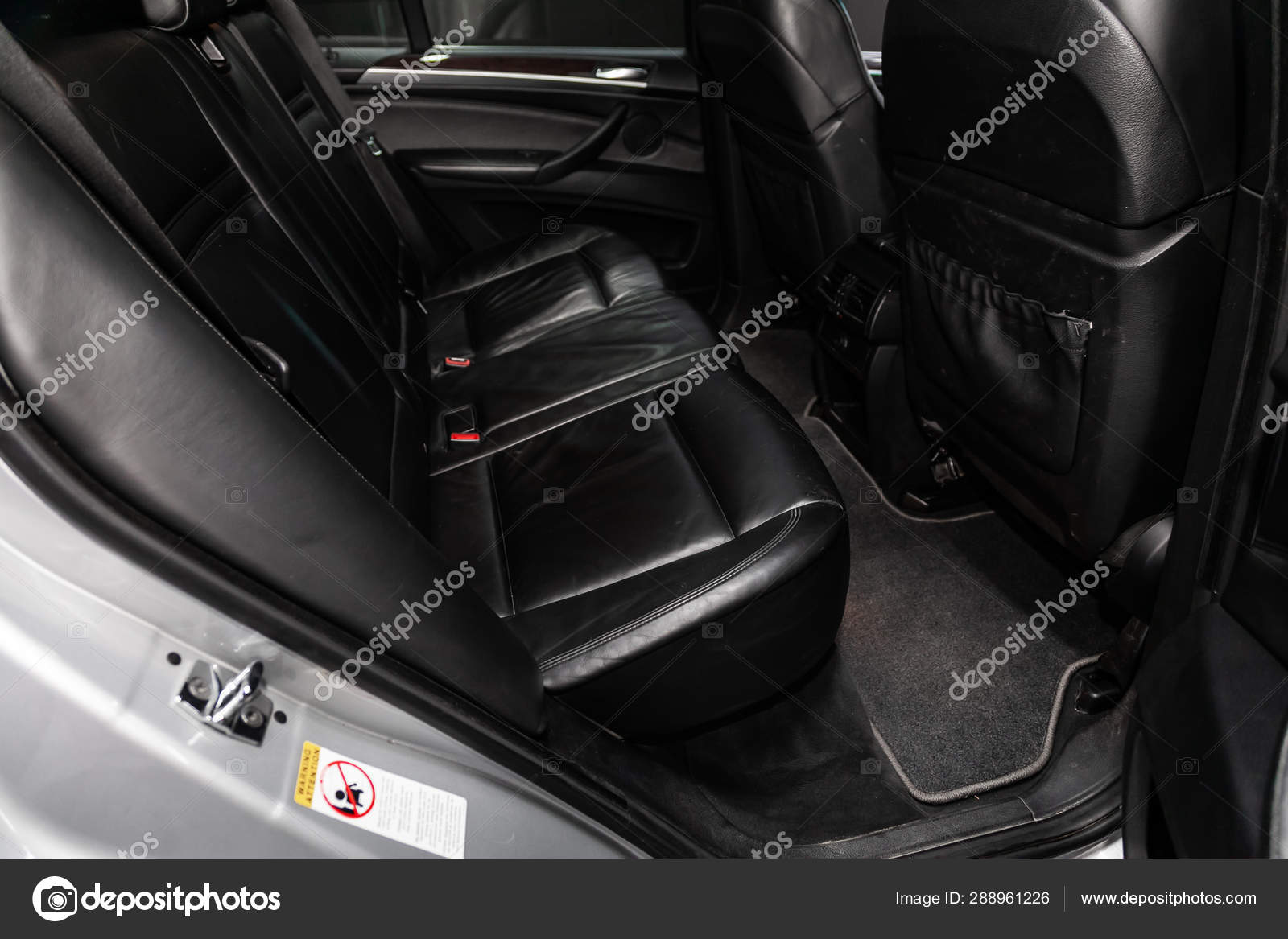 Novosibirsk Russia July 2019 Bmw Close Black Rear Seats