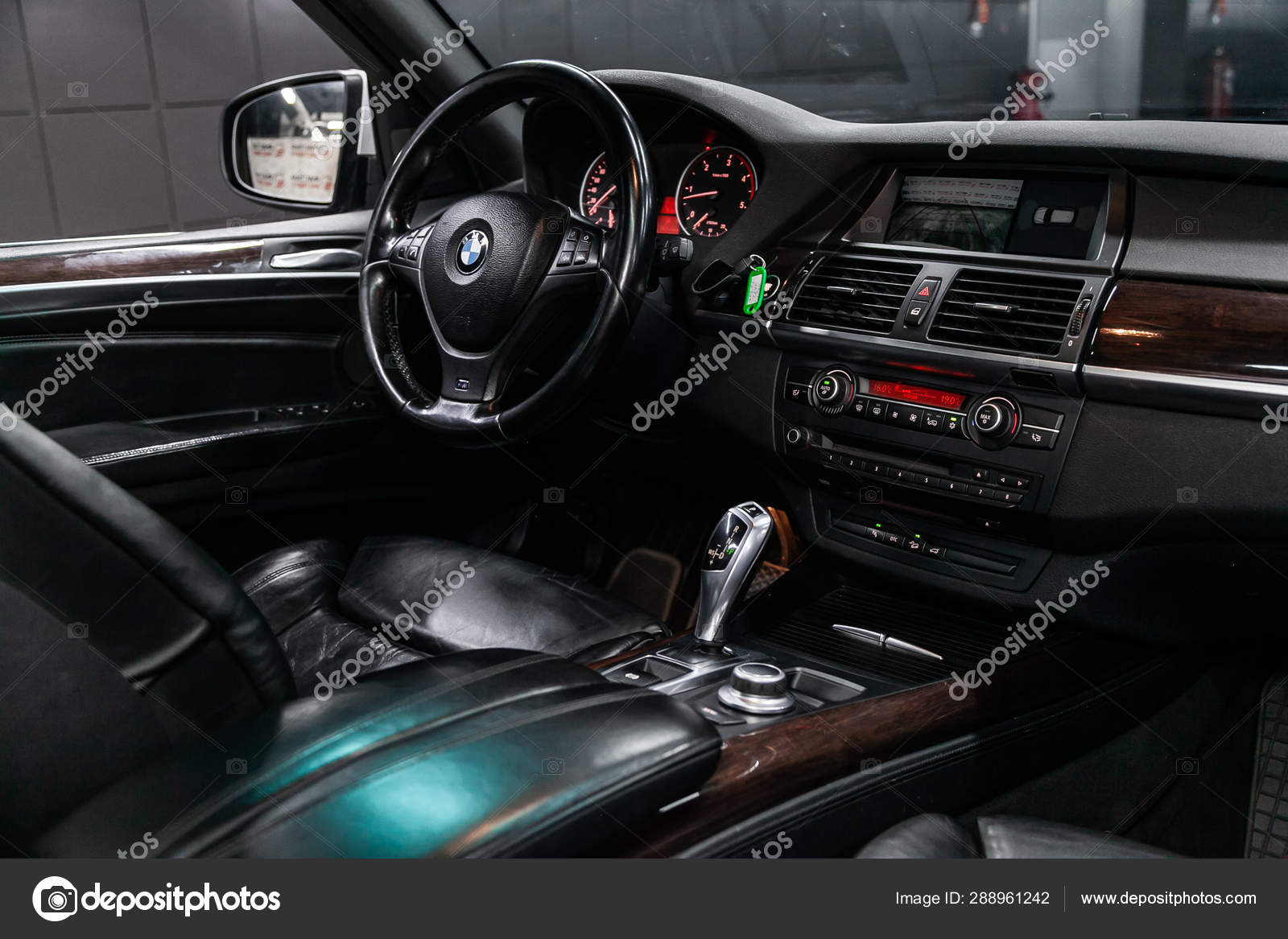 Novosibirsk Russia July 2019 Bmw Close Dashboard Player