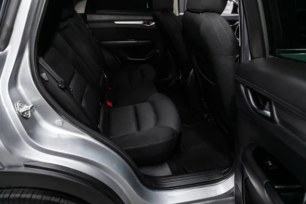 Novosibirsk Russia July 2019 Mazda Close Black Rear Seats Seats — Stock Photo, Image