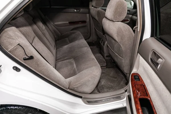 Novosibirsk Russia July 2019 Toyota Camry Close Beige Rear Seats — Stock Photo, Image