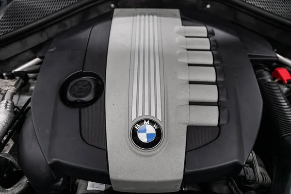 Novosibirsk Rusia Julio 2019 Bmw Primer Plano Del Motor Vista — Foto de Stock