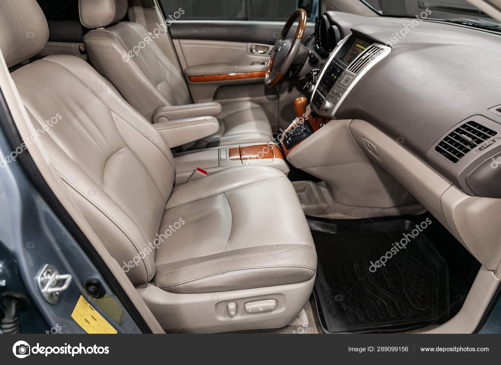 Novosibirsk Russia July 2019 Blue Lexus 350 Close Dashboard