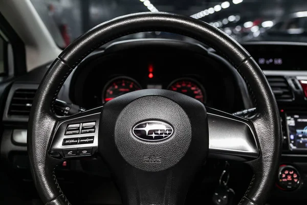 Новосибірськ Росія Липня 2019 Subaru Impreza Крупний План Панелі Приладів — стокове фото