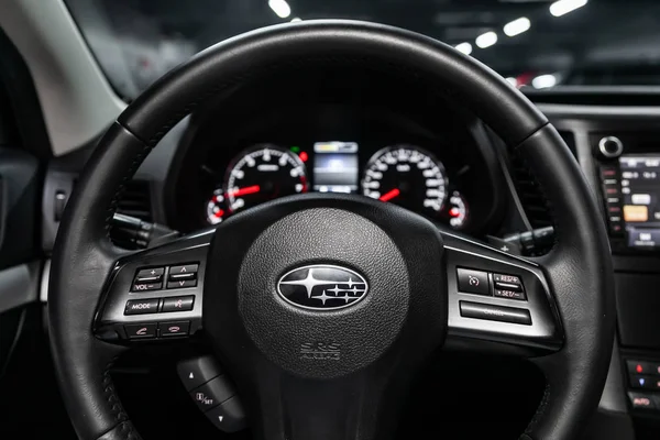 Новосибірськ Росія Липня 2019 Subaru Глибинці Крупний План Панелі Приладів — стокове фото