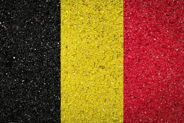 Belgiens Nationella Flagga Sten Bakgrund Begreppet Nationell Stolthet Och Symbol — Stockfoto