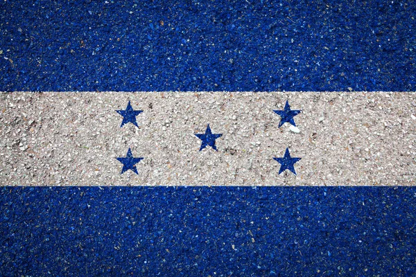 Bandera Nacional Honduras Sobre Fondo Piedra Concepto Orgullo Nacional Símbolo —  Fotos de Stock