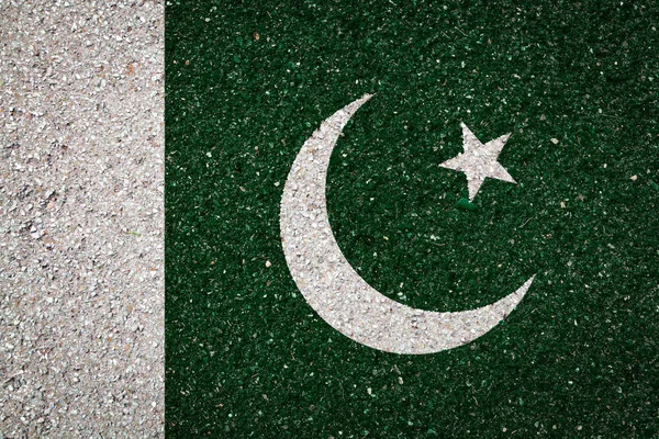 배경에 파키스탄의 국가의 자부심과 국가의 상징의 — 스톡 사진