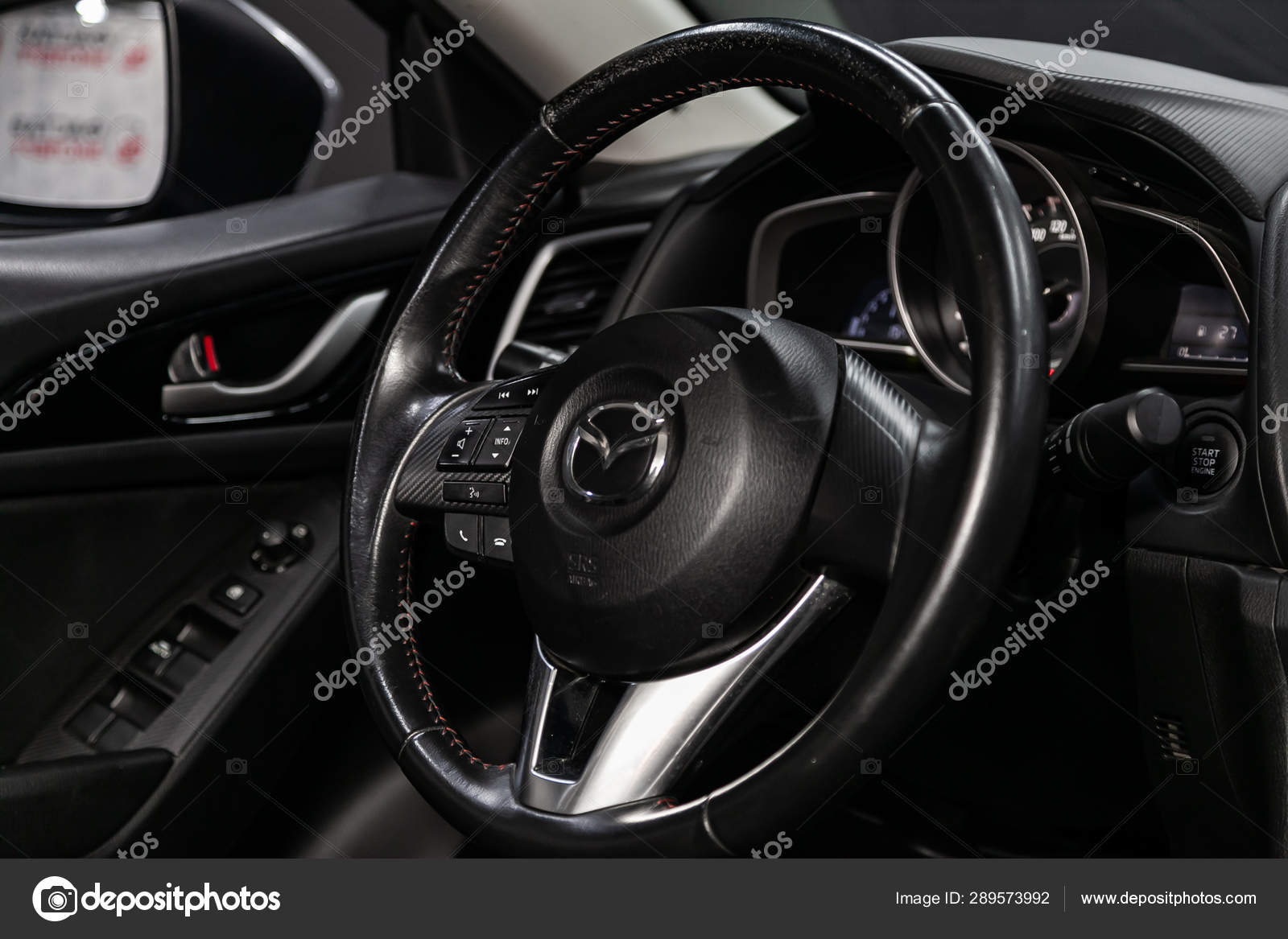 Novosibirsk Russia July 2019 Mazda Close Dashboard